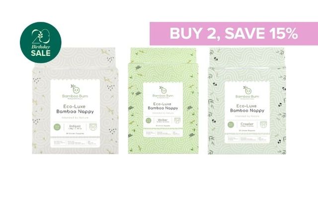 Buy 2 x Select Bamboo Bum & Get 15% Off Cover Image